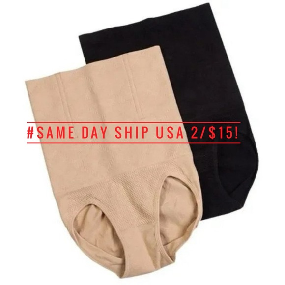2 PACK Shapewear for Women Tummy Control High Waisted Body Shaper Waist Trainer - Picture 1 of 7